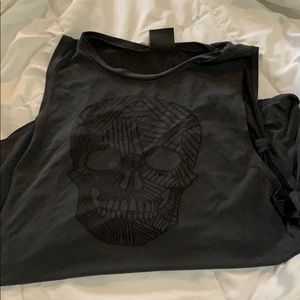 Gym skull tank top